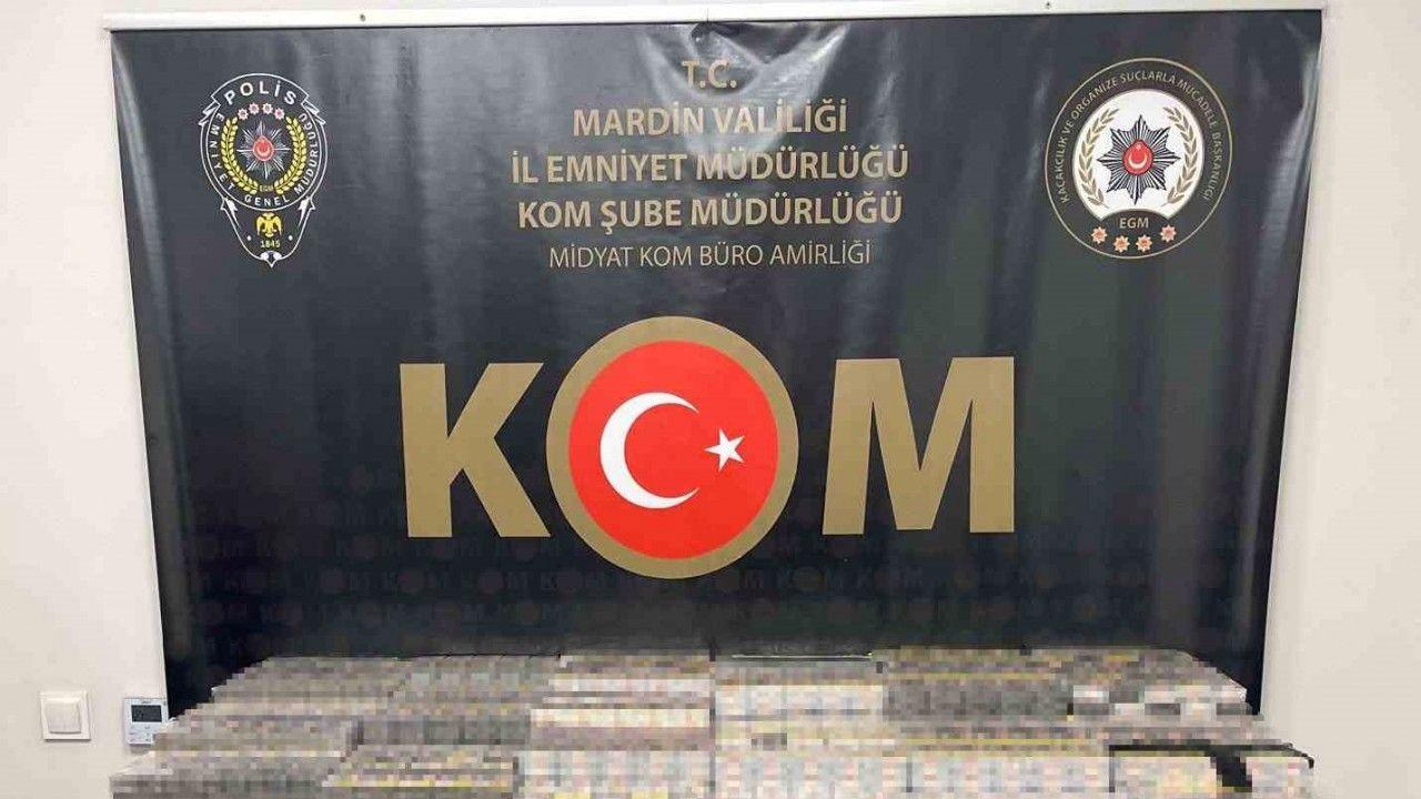 Mardin’de 7 bin 900 paket kaçak sigara ele geçirildi