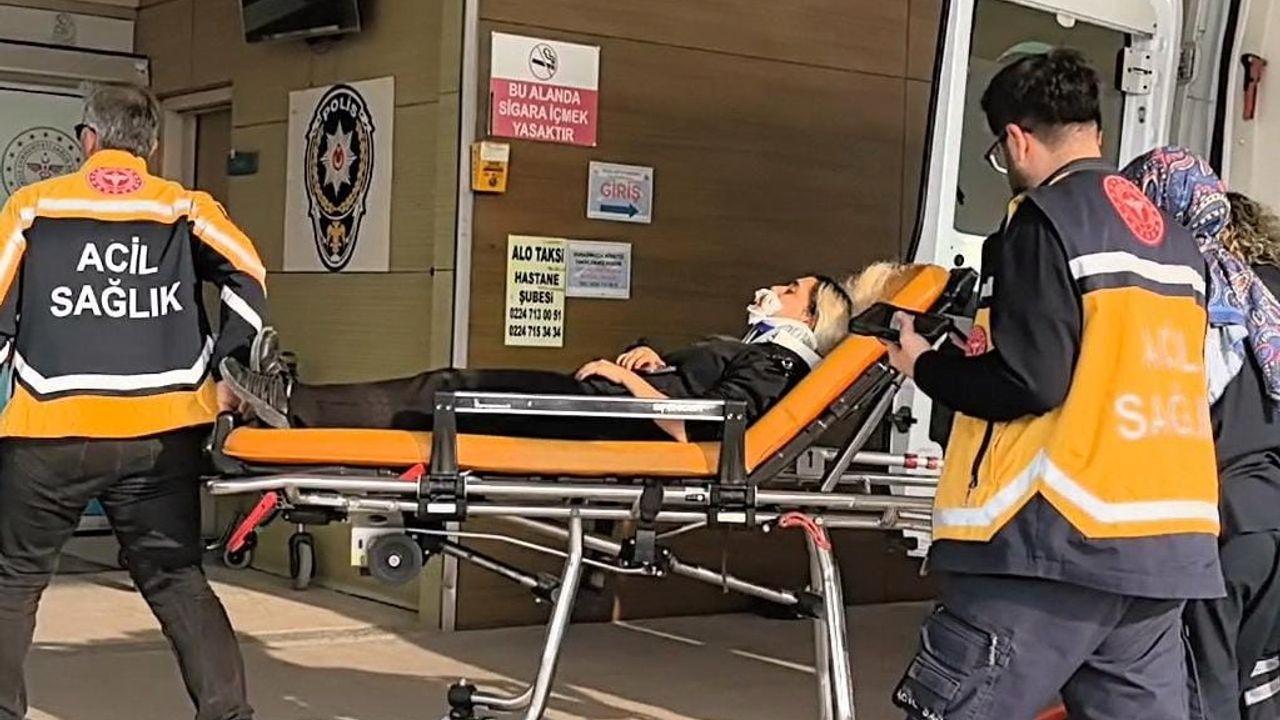 Motosikletin çarptığı kadın yaralandı