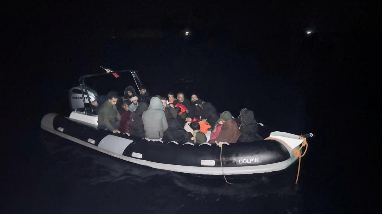 Muğla açıklarında 31 düzensiz göçmen kurtarıldı
