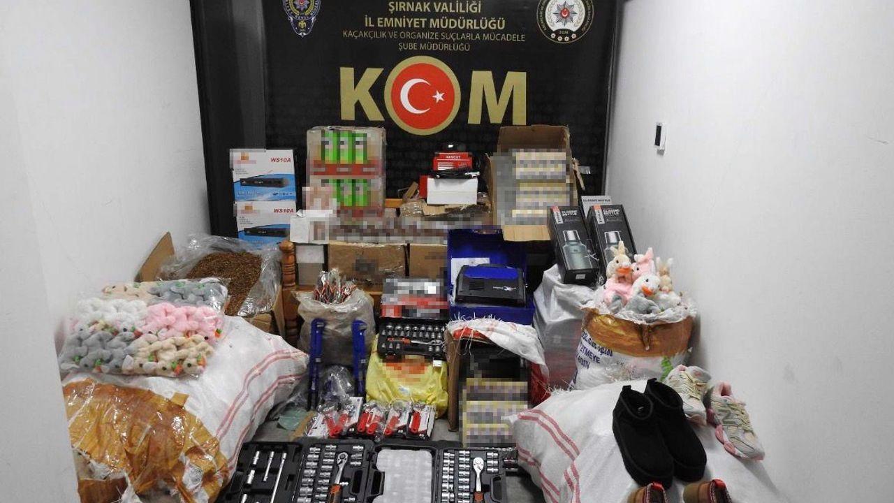Şırnak’ta 23 milyon liralık kaçak malzeme ele geçirildi