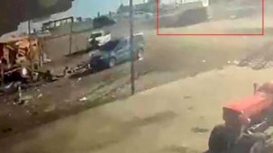 2 kişinin öldüğü kaza anı kamerada