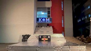 Adana’da 105 bin paket kaçak sigara ele geçirildi