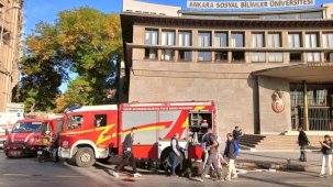 Ankara’da üniversitede duman sızıntısından etkilenen 6 kişi hastaneye kaldırıldı