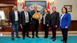 Bursa Valisi Ayyıldız'a TÜED Uludağ Şubesinden Ziyaret