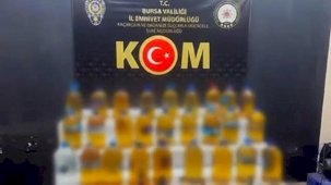 Bursa’da 227 litre sahte alkol ele geçirildi