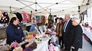 Bursa'da kadın girişimcilerin emekleri sokağa taştı