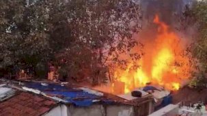 Bursa’da müstakil evin bahçesinde çıkan yangın korkuttu