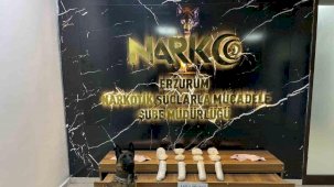 Erzurum’da 4 kilo 100 gram uyuşturucu ele geçirildi