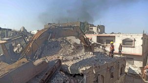 Gazze’de enkaz altındaki cenazelerin çıkarılmasına yönelik çalışmaların ilk aşaması başladı