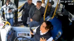 Isparta’da yol verme tartışması, kadın halk otobüsü şoförüne kâbus yaşattı