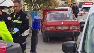 Kütahya’da ’dur’ ihtarına uymayan sürücü aracını bırakıp kaçtı