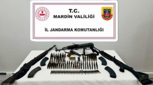 Mardin’de çok sayıda kaçak silah ve mühimmat ele geçirildi