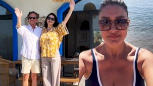 Nurgül Yeşilçay'ın kasım ayında deniz keyfi