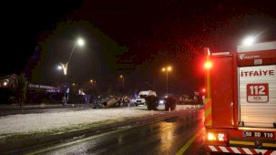 Önce otomobiliyle takla attı, sonra kaza yerinden kaçtı