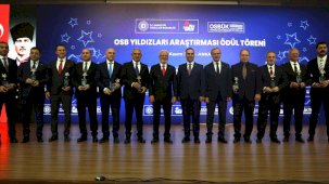 OSB Yıldızları Ödül Töreni'nde Bursa OSB firmalarına ödül yağdı