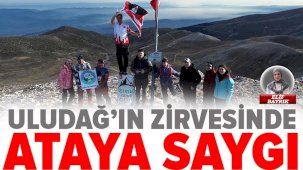 Uludağ Zirvesinde Atatürk’ü anma etkinliği