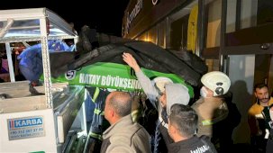 Yangından kaçmak isterken alevlerin içerisine giren 2 kişi yanarak can verdi