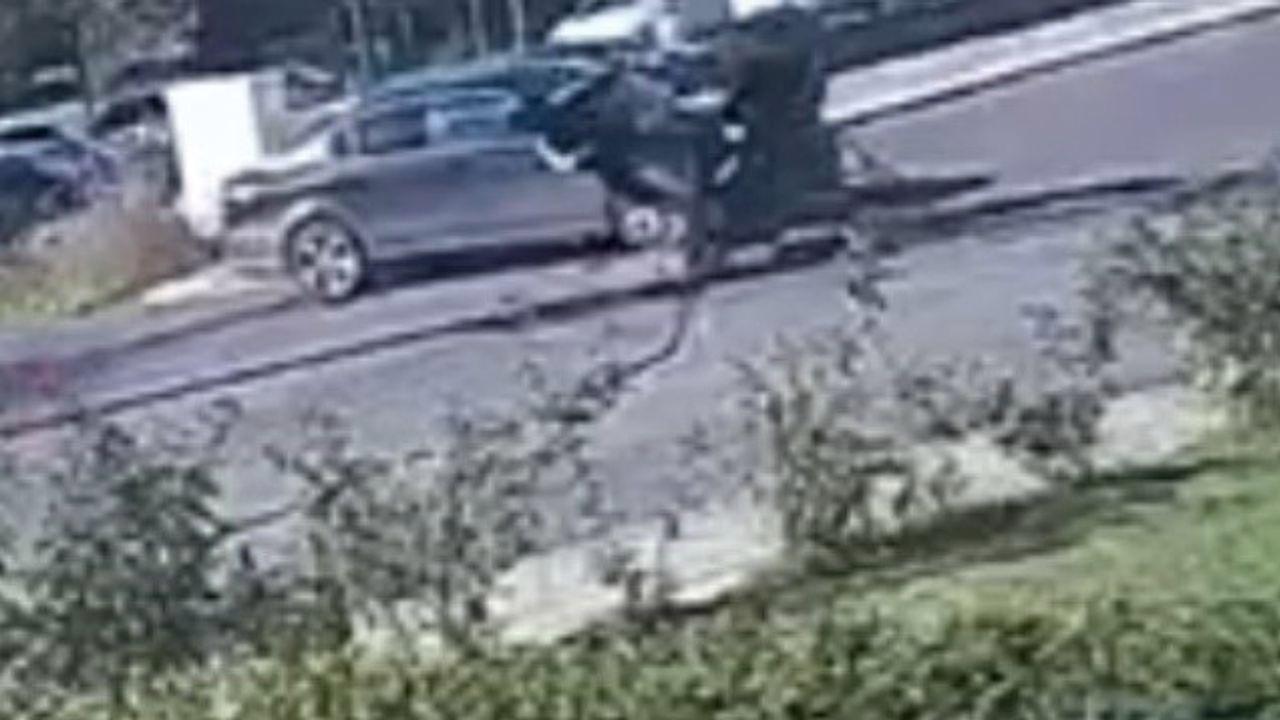 Tekirdağ’da motosiklet lokantanın bahçesine daldı: O anlar kamerada
