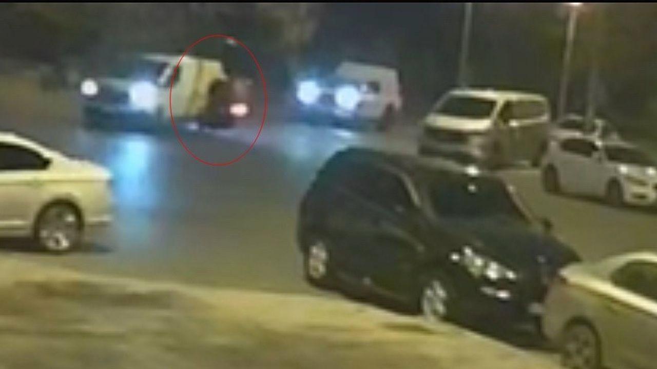 Tekirdağ’da motosikletlinin ağır yaralandığı kaza kamerada