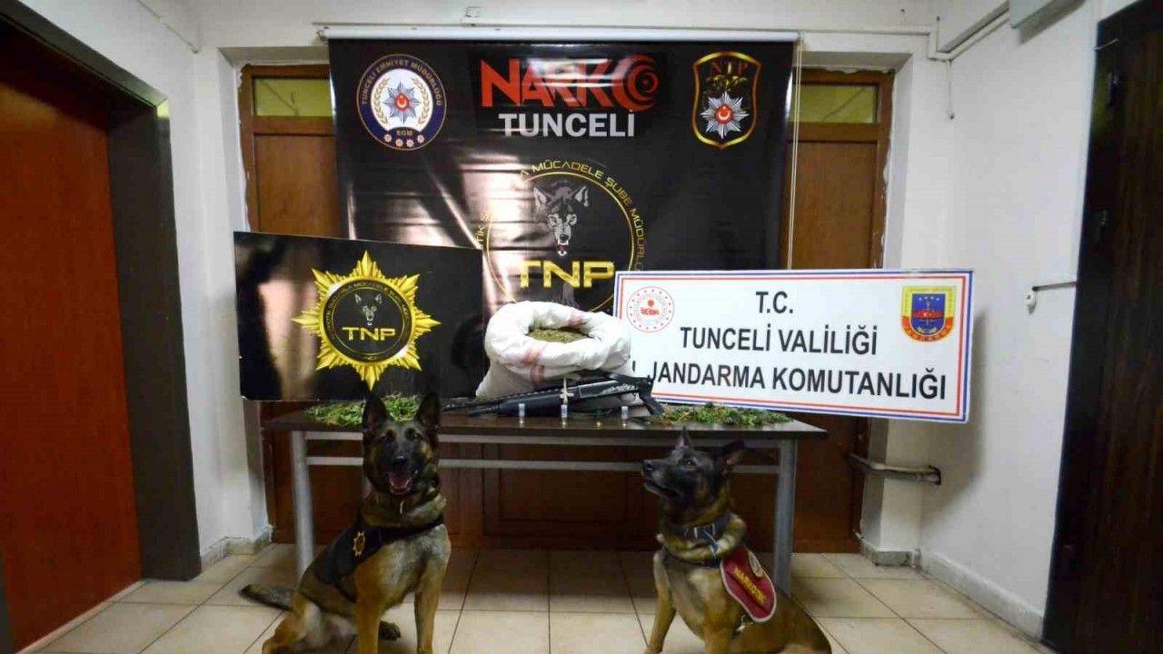 Tunceli merkezli 3 ilde uyuşturucu operasyonu: 23 kilo esrar ele geçirildi