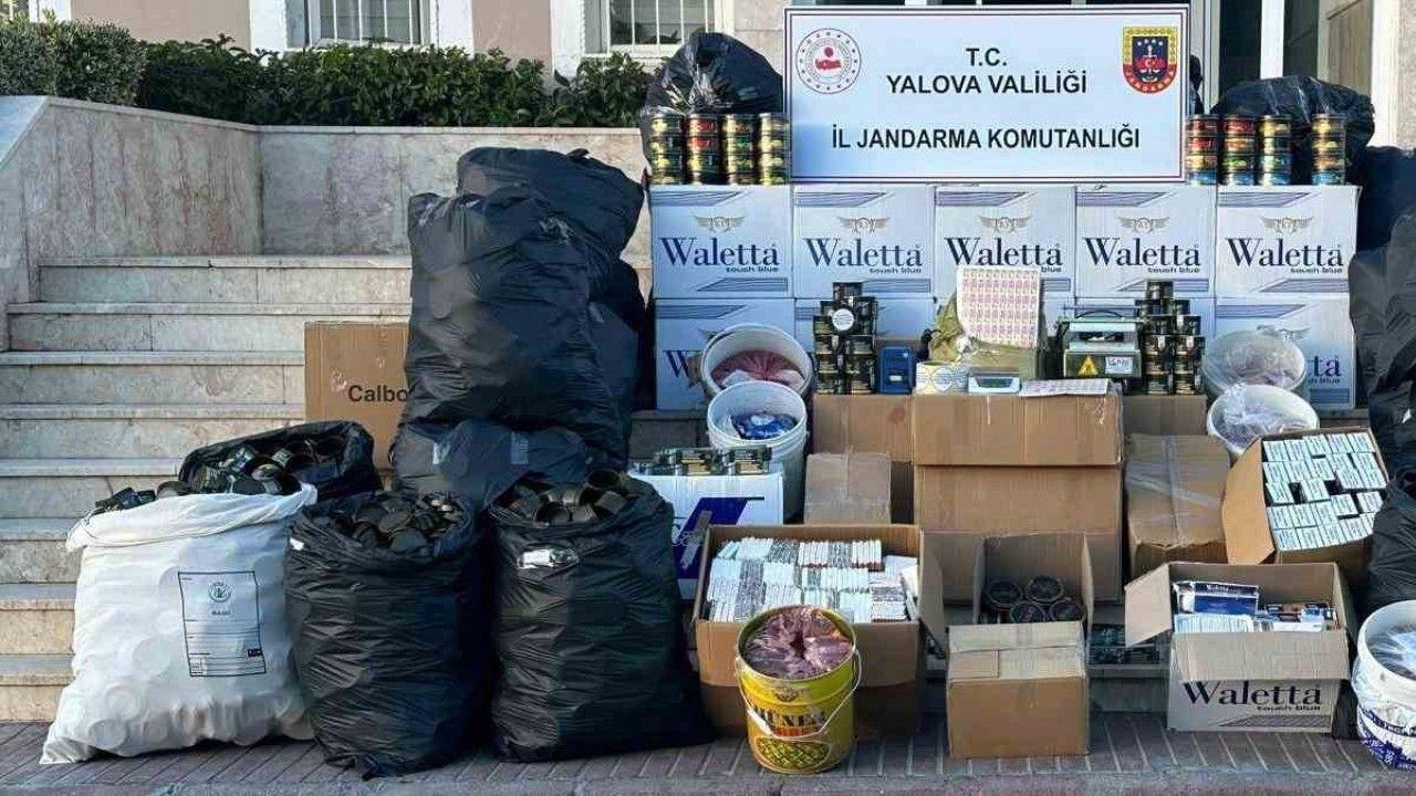 Yalova’da jandarmadan kaçak tütün operasyonu
