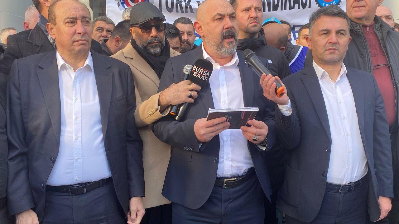 Bursa'da metal işçileri patronlarının kapısına dayandı