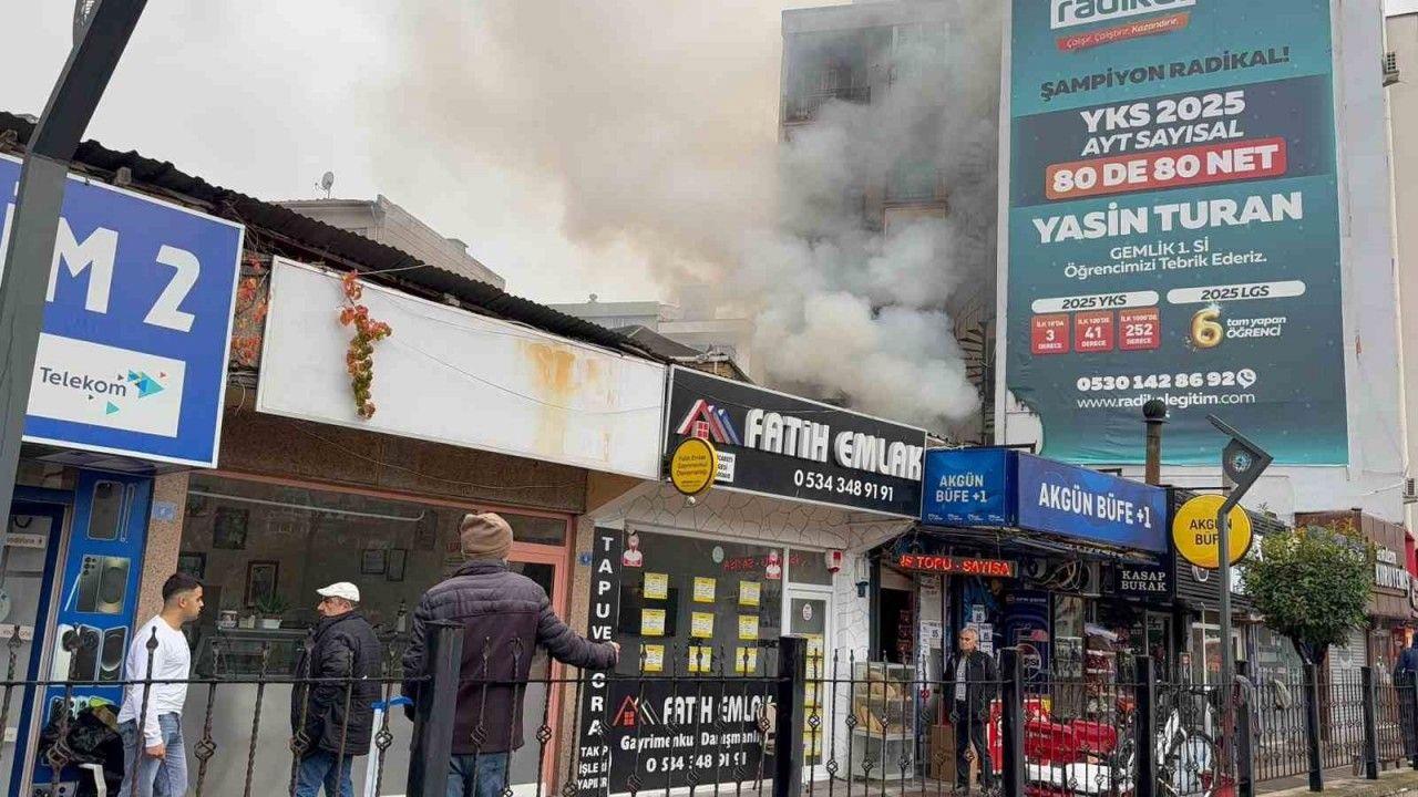 Bursa’da pide imalathanesinde yangın paniği