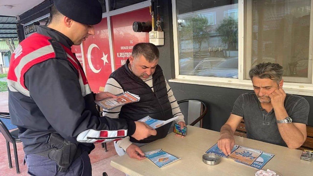 Jandarma dolandırıcılığa karşı sahada: Vatandaş tek tek bilgilendirildi