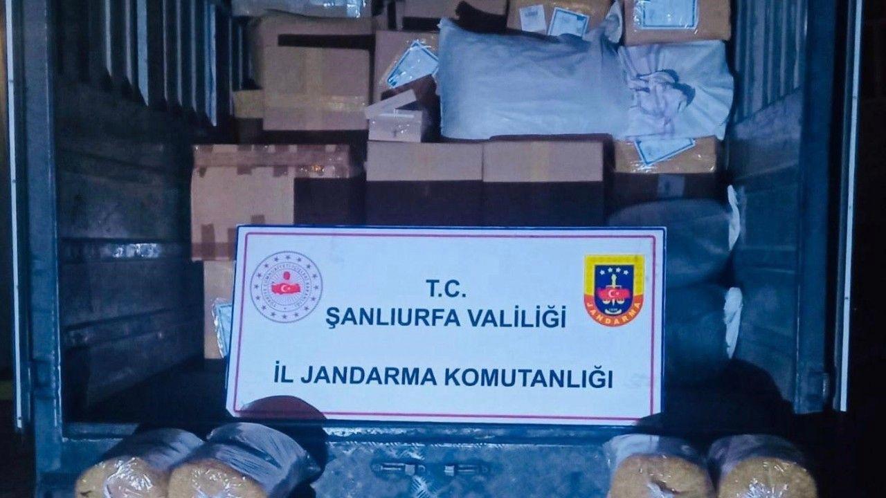 Siverek’te 3 tonun üzerinde kıyılmış tütün ele geçirildi