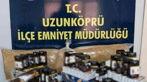 Edirne’de binlerce makaron ele geçirildi