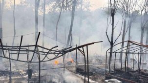 Fethiye’de onlarca karavan ve bungalov küle döndü