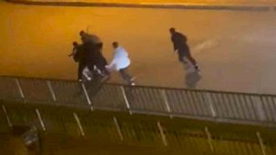 Karabük’te bir genç, 4 kişi tarafından acımasızca böyle darbedildi