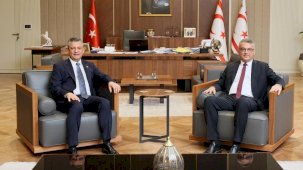 KKTC Cumhurbaşkanı Erhürman, Özgür Özel’i ağırladı