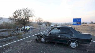 Kontrolden çıkan otomobil takla attı: 1 ağır yaralı