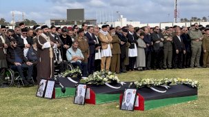 Libya Genelkurmay Başkanı Haddad, toprağa verildi