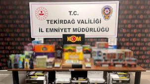 Tekirdağ’da kaçakçılık operasyonlarında çok sayıda ürün ele geçirildi