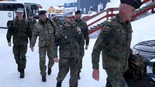 Alman askerleri Grönland'daki görevini tamamlayarak ayrılıyor