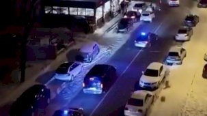 Mahmut Arıkan, çakarlı konvoyla 