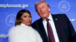 Nicki Minaj, Donald Trump'ın basın toplantısına katıldı: Bir numaralı hayranıyım