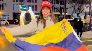 Venezuelalı vatandaştan Donald Trump'a 'Nicolas Maduro' desteği