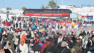 Erciyes'e sömestir bereketi: 1,4 milyon turist ziyaret etti