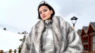 Fahriye Evcen kış tatilinde! Yeni kareler paylaştı