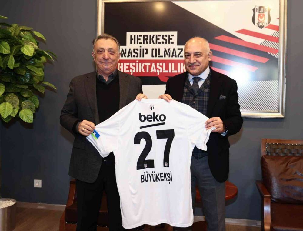 TFF Başkanı Mehmet Büyükekşi, Beşiktaş’ı ziyaret etti