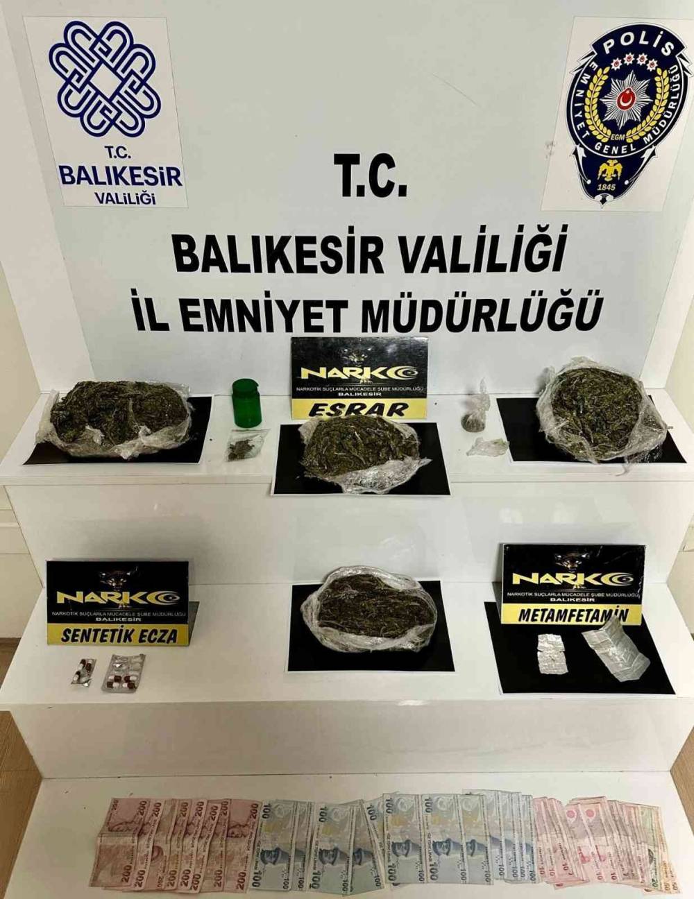 Balıkesir’de polisten uyuşturucu operasyonu