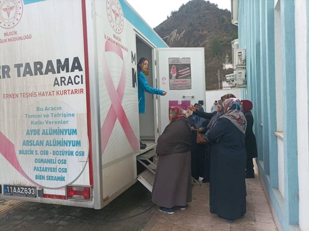 ‘Mobil Kanser Tarama Aracı’ Osmaneli’ne gitti