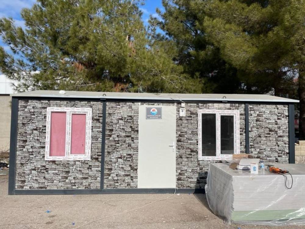 Marmara Belediyesi’nden deprem bölgesine konteyner desteği