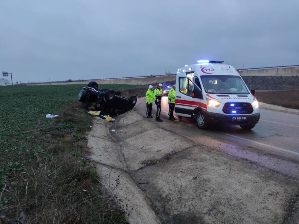 Tekirdağ’da trafik kazası: 2 yaralı
