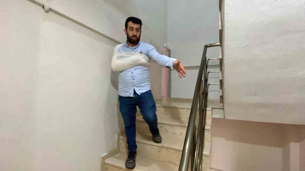 Ev sahibi ve kiracı arasında “merdivenden ittin” polemiği