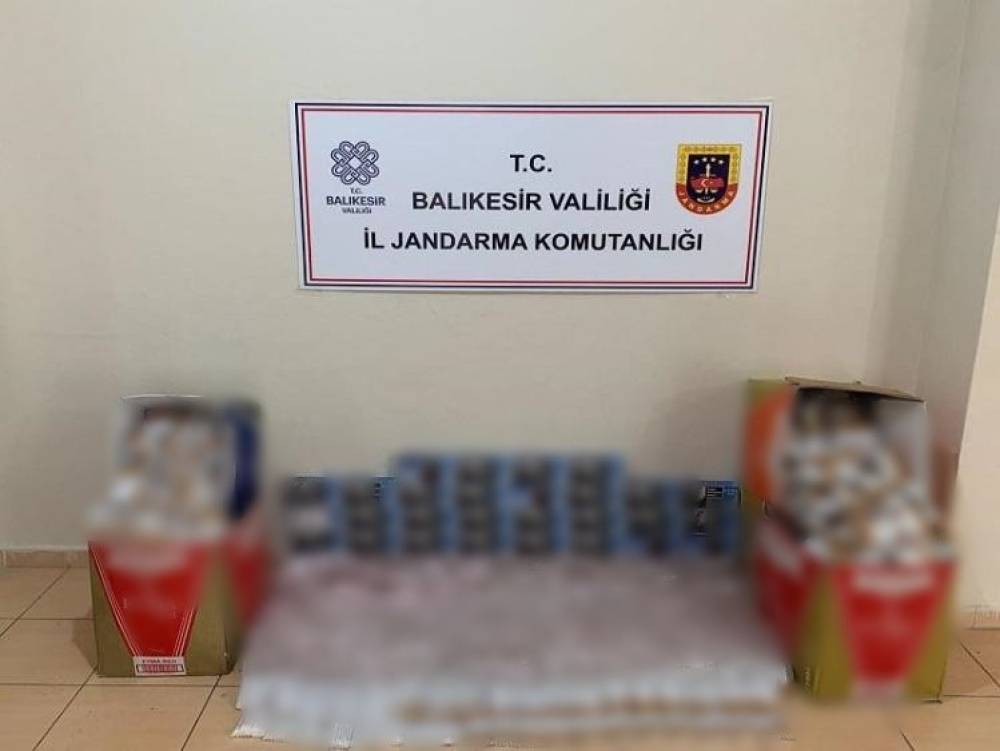 Gönen’de kaçak sigara operasyonu