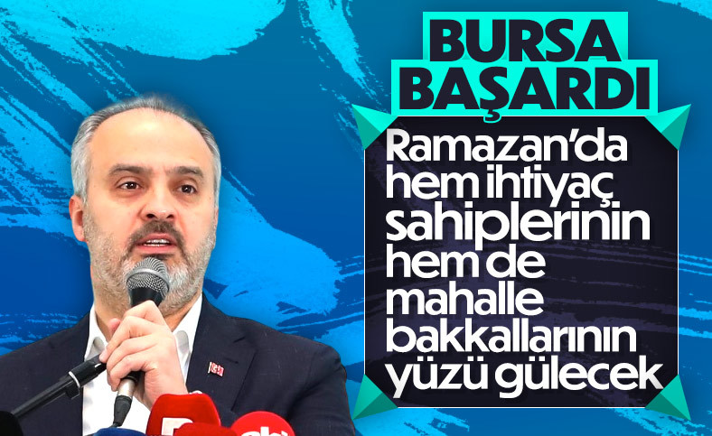 Bursa'da mahalle bakkallarında Ramazan bereketi